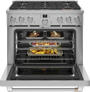 Café 36" Stainless Steel Pro Style Gas Range