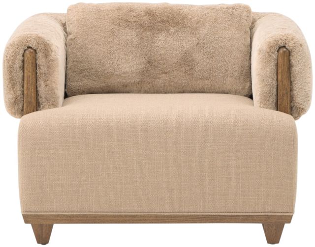 Michael Amini® Portrait Sienna Brown Accent Chair-1