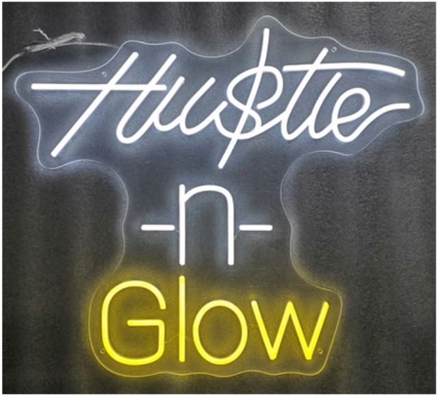 Classy Living Enlightened Hustle n Glow Neon Sign-0