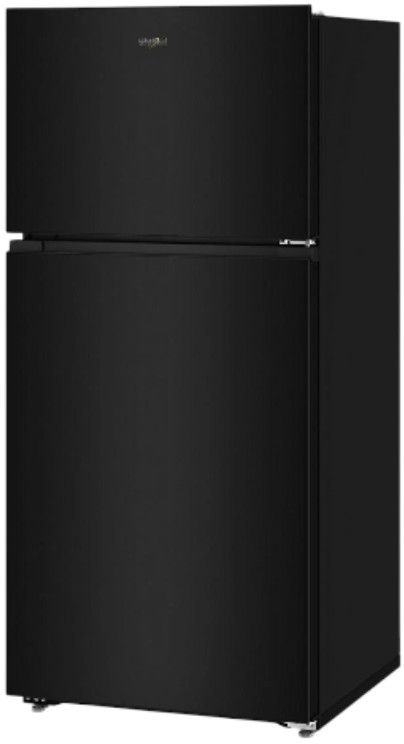 Whirlpool® 28" 14.3 Cu. Ft. Black Top Freezer Refrigerator with Total Coverage Cooling-3