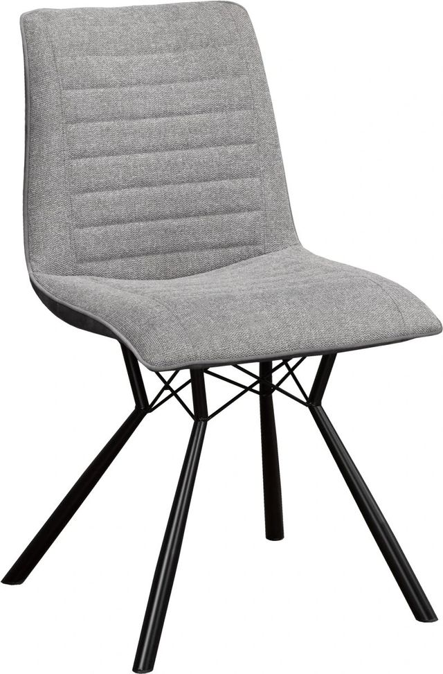 Brassex Inc. Mila 2-Piece Two-Tone Grey Dining Chair Set-0