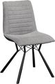 Brassex Inc. Mila 2-Piece Two-Tone Grey Dining Chair Set-0