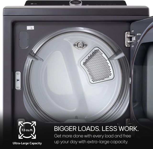 LG 7.3 Cu. Ft. Matte Black Electric Dryer-5