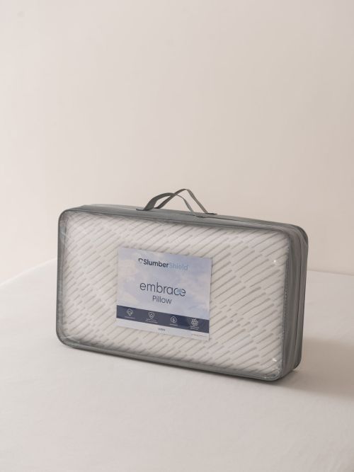 SlumberShield® Embrace White King Pillow-2