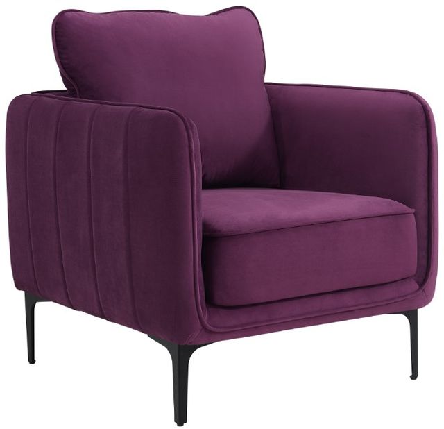 Elements International Rae Purple Accent Chair-0