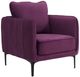 Elements International Rae Purple Velvet Accent Chair-0
