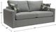 Overnight Sofa Triu Grayfest Queen Sleeper-4