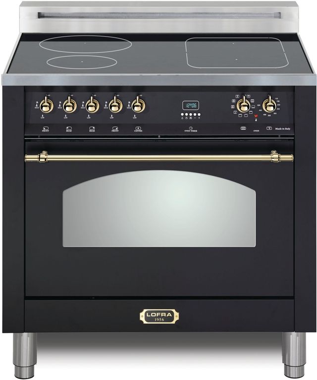 Lofra® Dolcevita 30" Matte Black Pro Style Induction Range -0