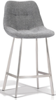 Korson Furniture ton Heather/Brushed Stainless Steel Counter Stool-0