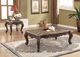 ACME Furniture Devayne Brown Marble Top Coffee Table with Dark Walnut Base-1