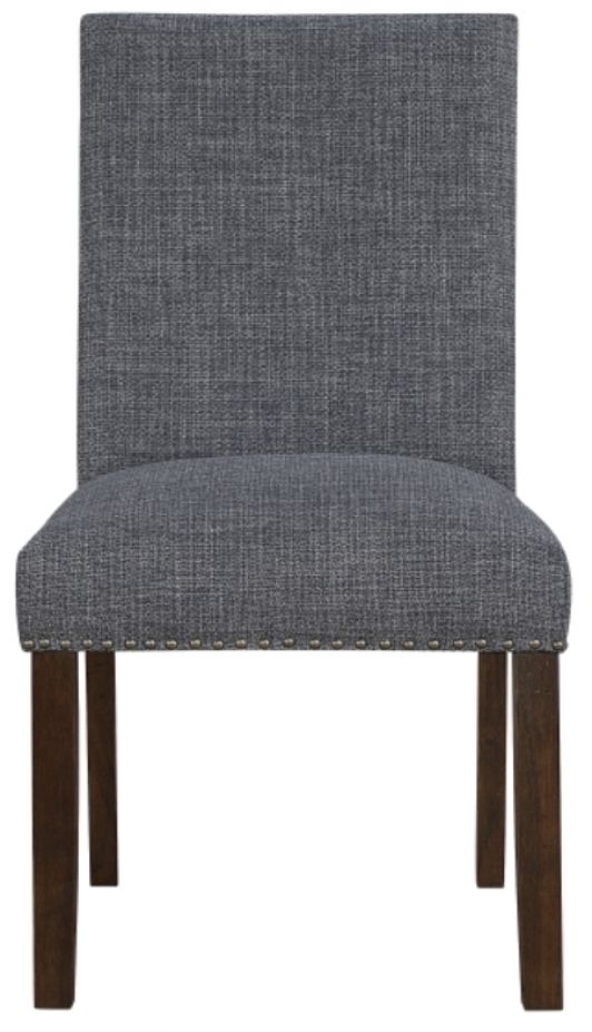 Homelegance® Paulson Gray/Wire Brushed Brown Side Chair-2
