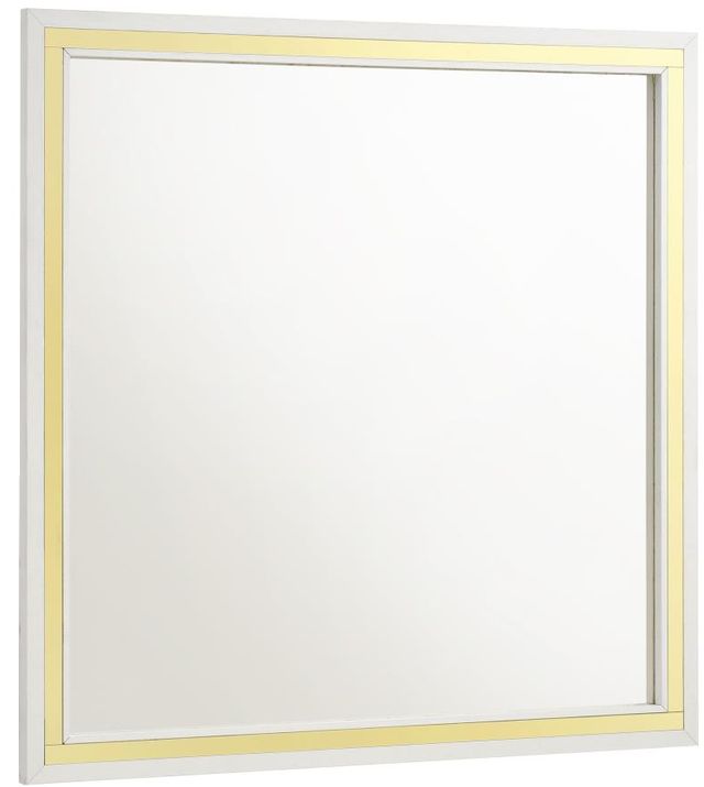 Coaster® Lucia White Dresser Mirror-0