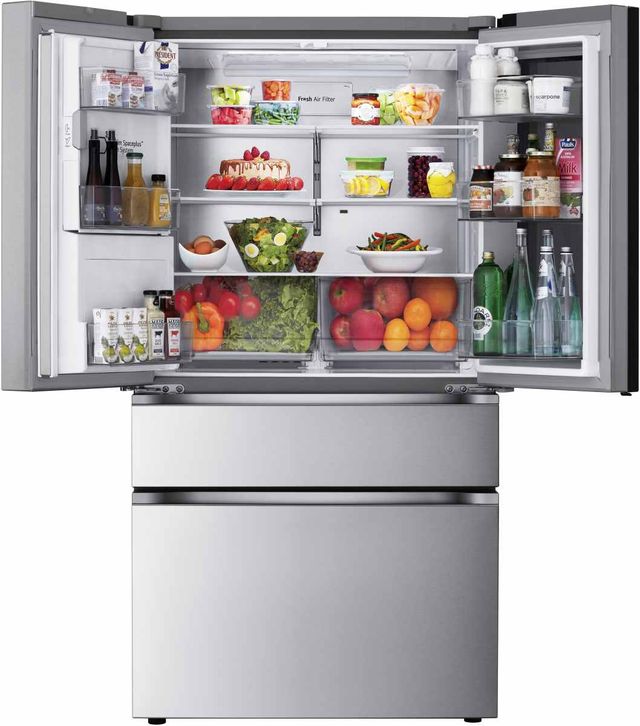 LG 36" 28.6 Cu. Ft. PrintProof™ MyColor™ Stainless Steel French Door Refrigerator-2