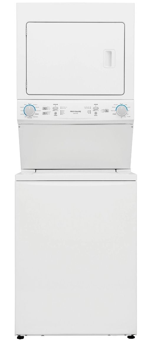 Frigidaire® White Electric Laundry Center, 3.9 Cu. Ft. Washer, 5.5 Cu. Ft. Dryer-0