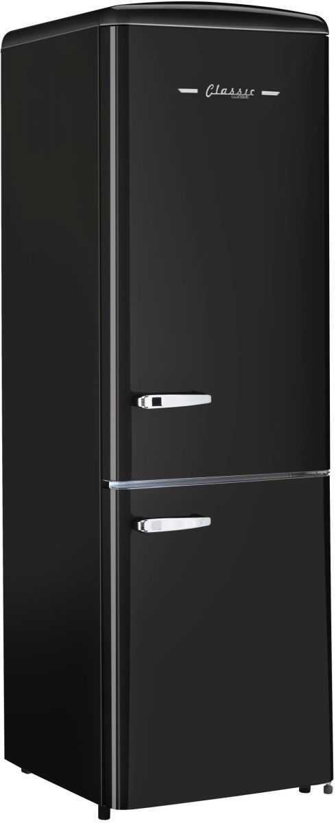 Unique® Appliances Classic Retro 12.0 Cu. Ft. Midnight Black Bottom Freezer Refrigerator-3