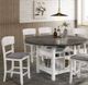Furniture of America® Stacie 5-Piece Gray/White Counter-Height Dining Set-0