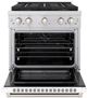 ZLINE Paramount 30" White Matte Door Dual Fuel Range with 4 Burner DuoPro™ Cooktop-2