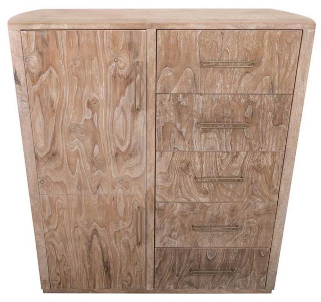 International Furniture Direct Balam White Gentleman's Chest-4