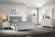 Elements International Belinda White Full Panel Bed-2