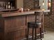 Sunny Designs™ Homestead Tobacco Leaf 30" Fullback Swivel Barstool-1