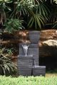 A & B Home Matte Black Outdoor Fountain-4