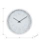 Monarch Specialties Inc. White 12" Wall Clock with White Numbers and 24-Hour Format-2
