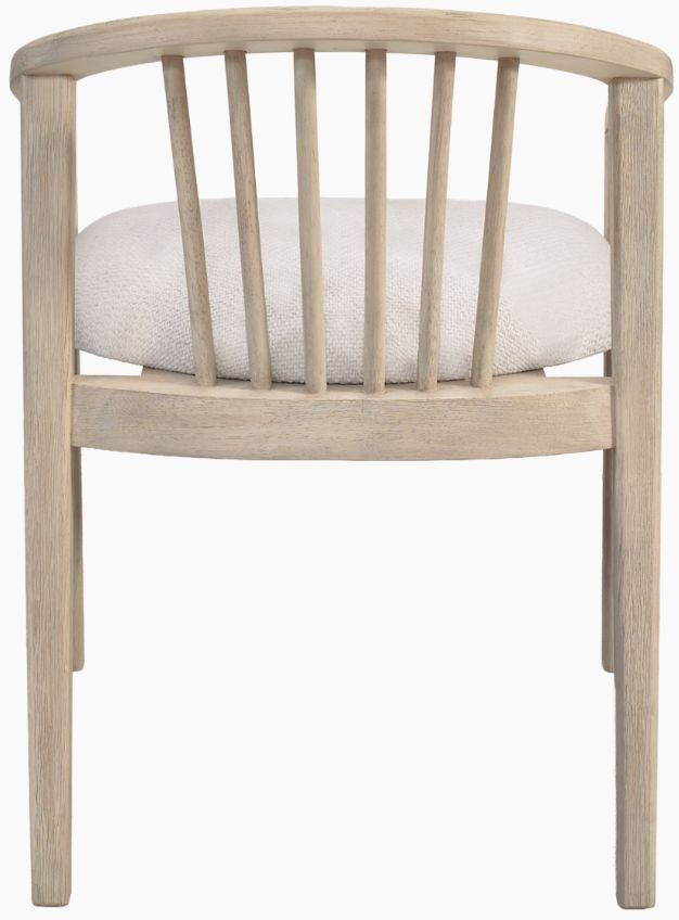 Riverside Furniture Carmella 2-Piece Pebble Oak Dining Spindle Back Arm Chair Set-4