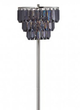 Furniture of America® Meg Black/Chrome Floor Lamp-1