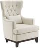Mazin Furniture Adriano Beige Upholstered Accent Chair-0