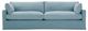 Rowe® Customizable Sylvie 88” Extended 44” Depth Two Cushion Everyday Denim Slip Sofa-1