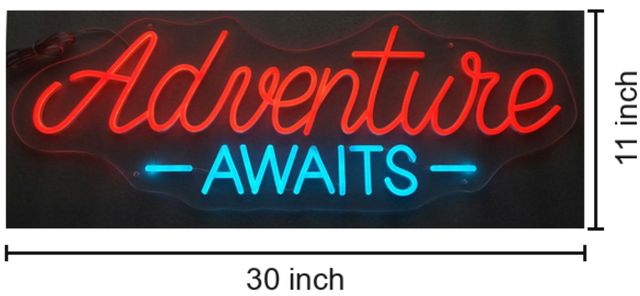 Classy Living Enlightened Adventure Awaits LED Neon-2