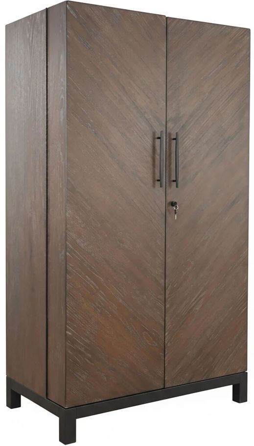 Sunny Designs™ Malibu Weathered Rum Tall Bar Cabinet-0