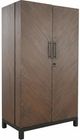 Sunny Designs™ Malibu Weathered Rum Tall Bar Cabinet-0