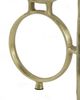 A & B Home Clear Glass Side Table with Gold Ring Legs -3