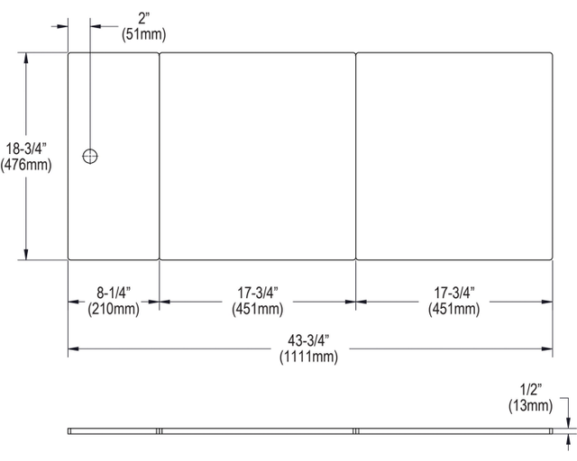 Elkay® Circuit Chef White 43.75" x 18.75" x 0.5" Cutting Boards-1