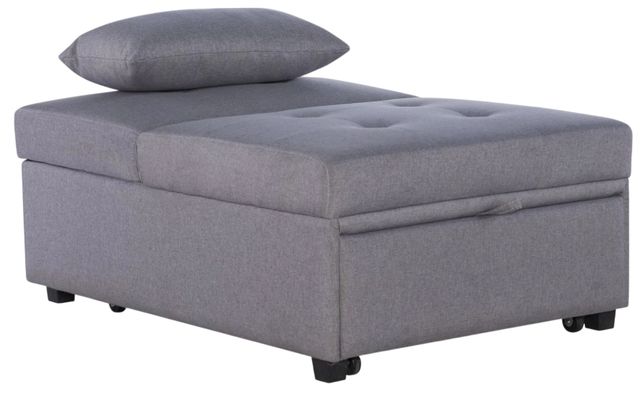 Powell® Dozer Gray Twin Sleeper Chair-3