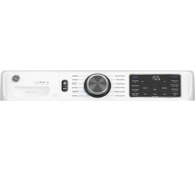 GE® 5 Cu. Ft. White Front Load Washer with SmartDispense™ UltraFresh Vent System with OdorBlock™ and Steam-4