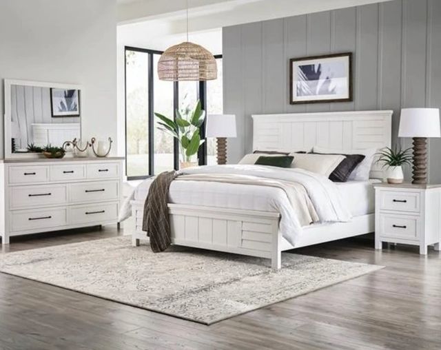 Riverside Furniture Cora Cloud/Fog 2-Drawer Nightstand-1