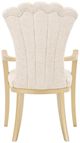 Michael Amini® Fantosini Gold Leaf Dining Arm Chair-3
