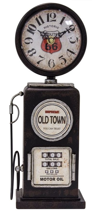 YHD Old Town Black Table Top Clock-0