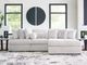 Signature Design by Ashley® Snodoodle 3-Piece Arctic Modular Sectional and Chaise-1