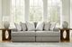 Signature Design by Ashley® Avaliyah 2-Piece Ash Small Spaced Sectional-1