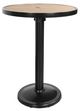 CabanaCoast® Customizable Kensington Wooden 32" Outdoor Round Pedestal Bar Table-0