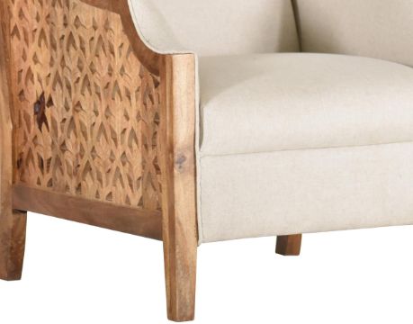 Jaipur Furniture Amara Beige/Brown Chair-1