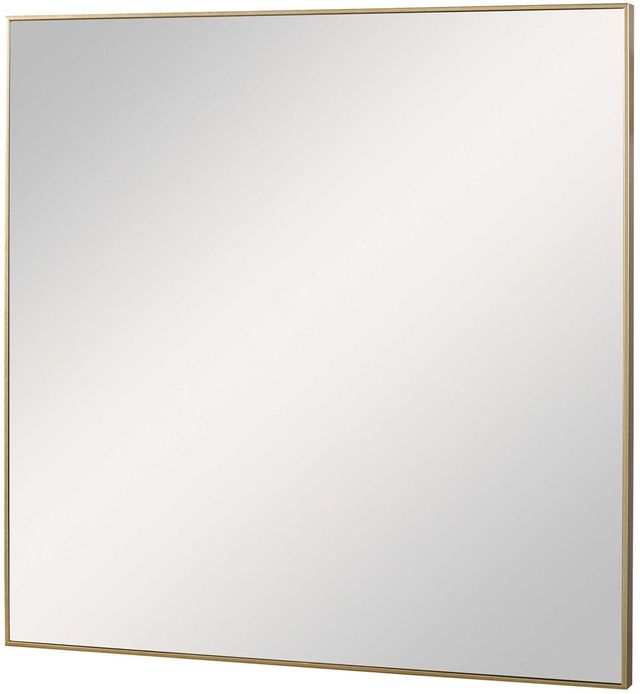 Uttermost® Alexo Brushed Gold Square Mirror-3