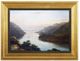 A & B Home Brown/Gold Newport Mansions View From West Point Wall Art-0