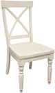 Riverside Furniture Aberdeen Weathered Worn White X-Back Dining Side Chair-0