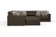iAmerica Seneca Chocolate 6pc Leather Modular Sectional-2