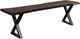 Porter International Designs Manzanita Midnight X Base Dining Bench-0