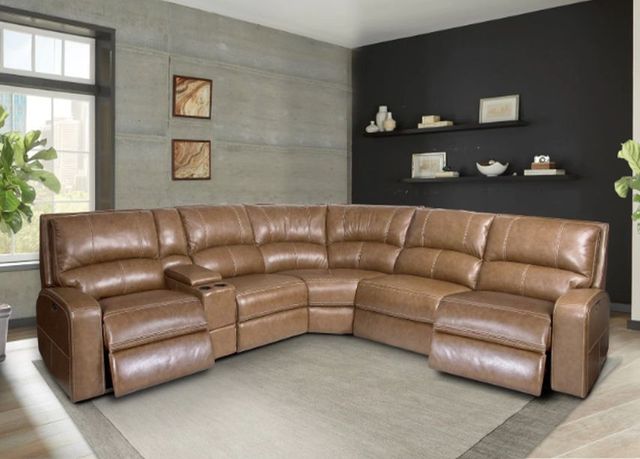 Parker House® Swift 6-Piece Bourbon Power Reclining Sectional-1